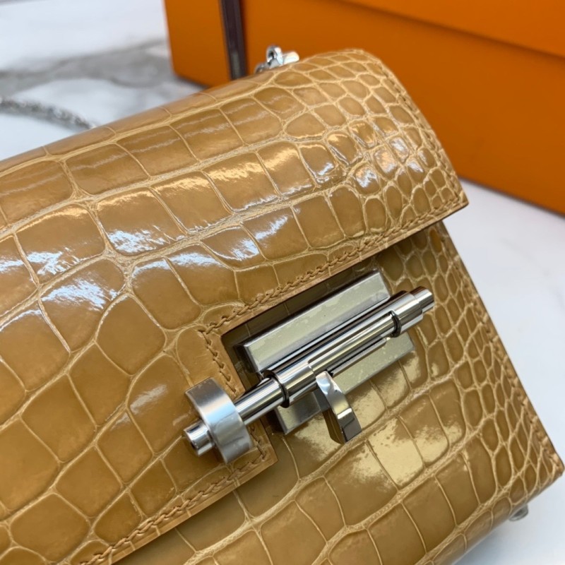 Verrou Chain Mini Bag 17 Alligator“17*14*4.2CM”-00801=