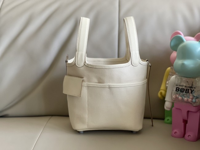 Picotin Lock 18 Clemence Leather Bag“18*18*13CM”-059=