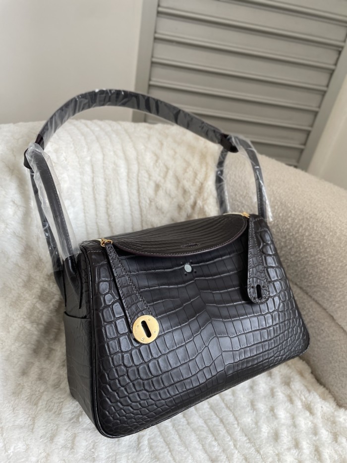 Lindy 26 Matte Niloticus Crocodile“26*18*12CM”-00801=