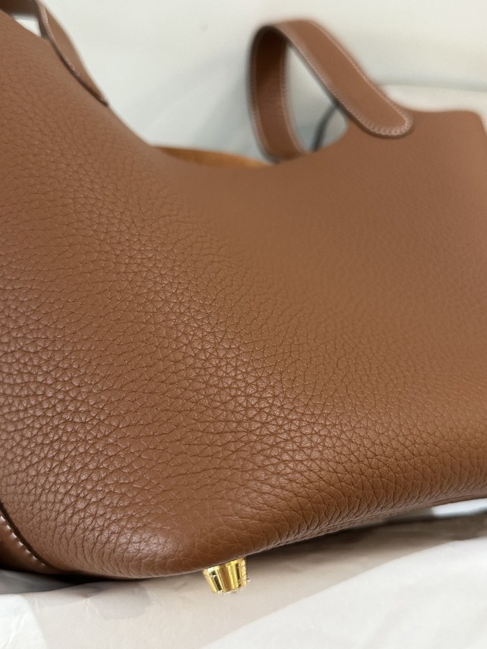 Picotin Lock 18 Clemence Leather Bag“18*18*13CM”-058=