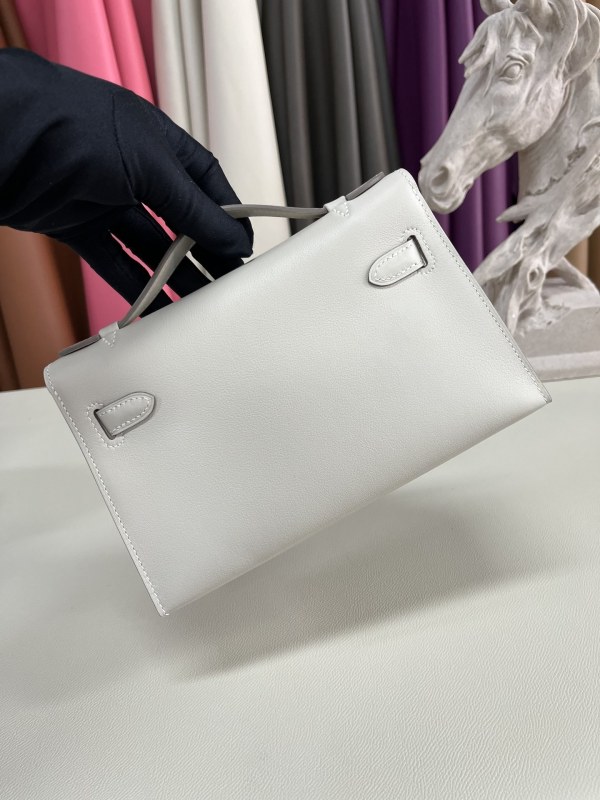 Kelly Pochette Swift Leather“22*12*7CM”-0301=