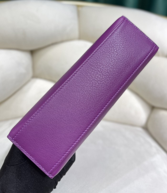 Kelly Pochette Swift Leather“22*12*7CM”-0301=