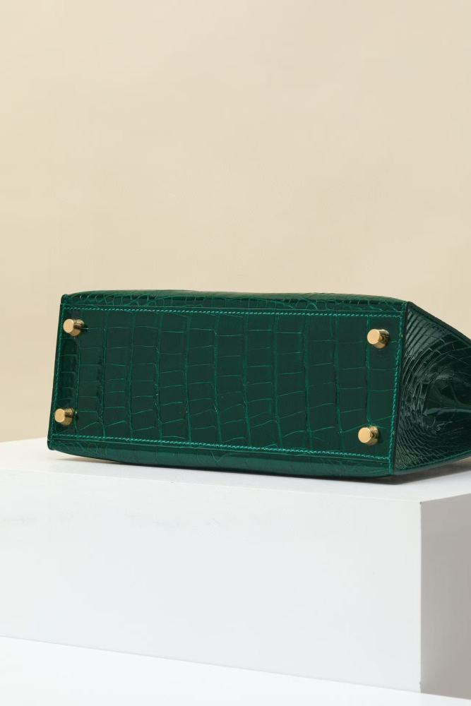 Kelly Crocodile Leather“25*19*10CM”-00051=