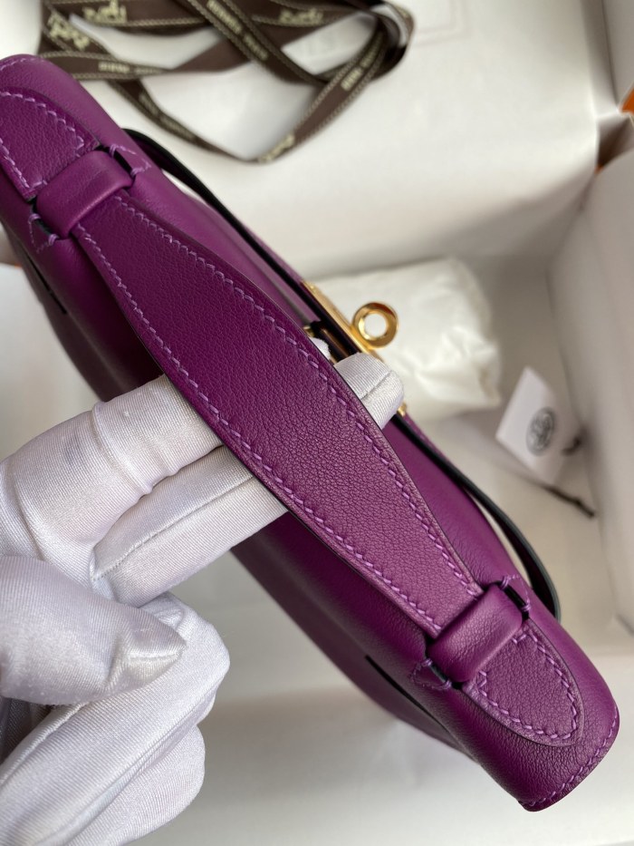 Kelly Pochette Swift Leather“22*12*7CM”-0301=