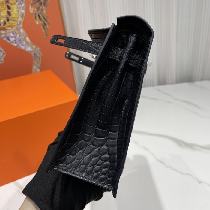 Kelly Danse  Alligator Matte“22*17*7CM”-00301=