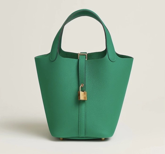 Picotin Lock 18 Clemence Leather Bag“18*18*13CM”-058=