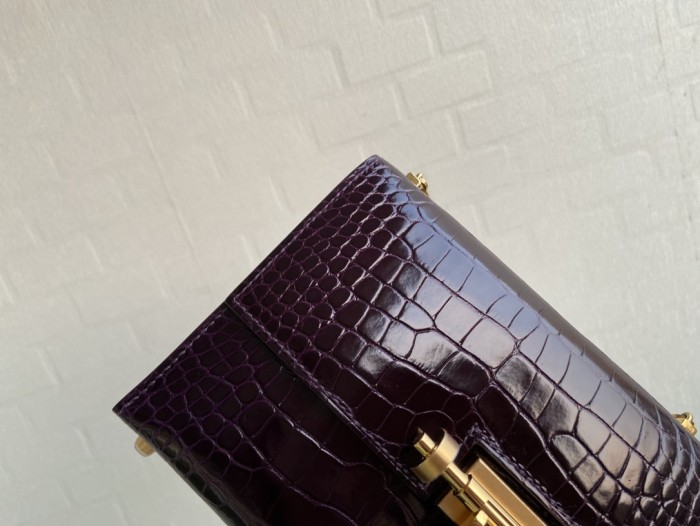 Verrou Chain Mini Bag 17 Alligator“17*14*4.2CM”-00801=