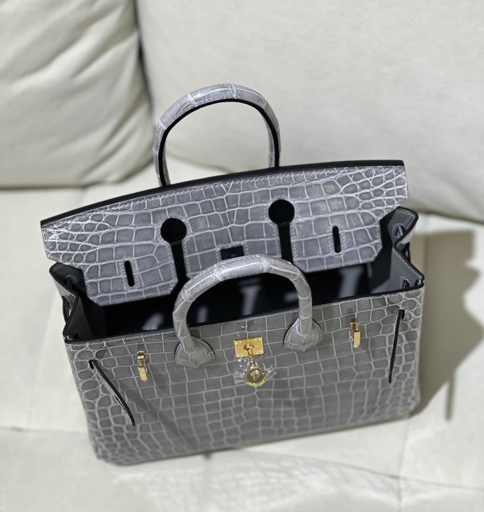 Birkin 25 Niloticus Crocodile“25*20*13CM”-00301=