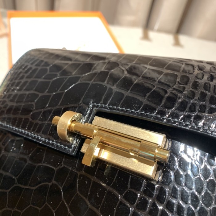 Verrou Chain Mini Bag 17 Alligator“17*14*4.2CM”-00801=