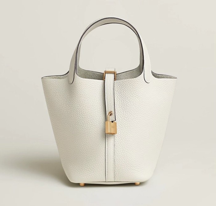 Picotin Lock 18 Clemence Leather Bag“18*18*13CM”-058=