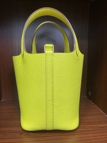 Picotin Lock 18 Bag Clemence Leather“18*18*18CM”-079=
