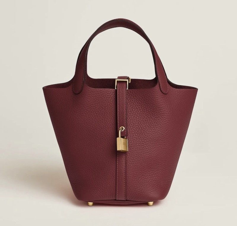 Picotin Lock 18 Clemence Leather Bag“18*18*13CM”-058=