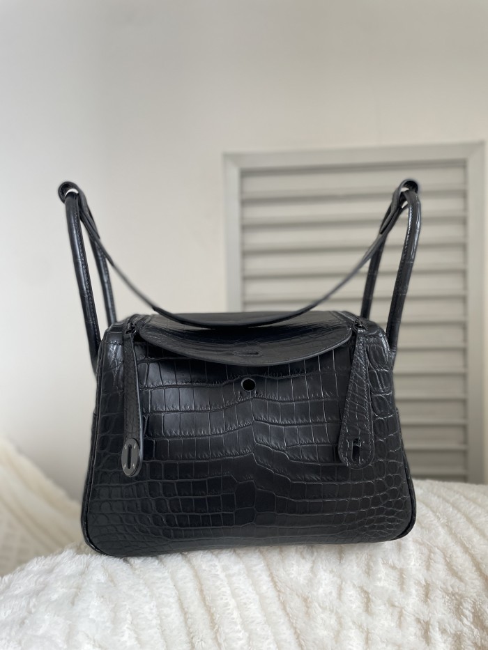 Lindy 26 Matte Niloticus Crocodile“26*18*12CM”-00801=