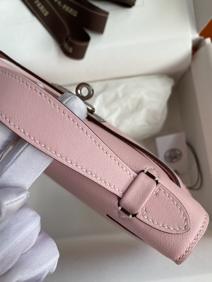Kelly Pochette Swift Leather“22*12*7CM”-0301=
