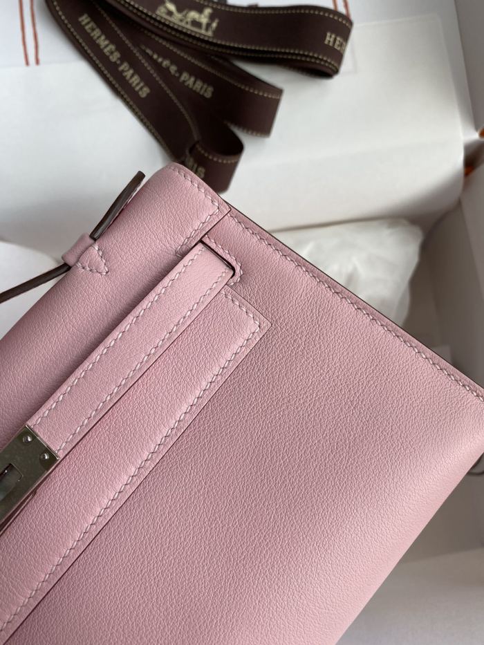 Kelly Pochette Swift Leather“22*12*7CM”-0301=