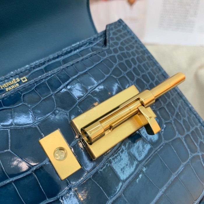 Verrou Chain Mini Bag 17 Alligator“17*14*4.2CM”-00801=