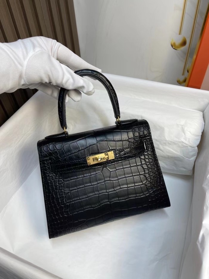 Kelly 20 Alligator Matte“20*16*8CM”-00301=