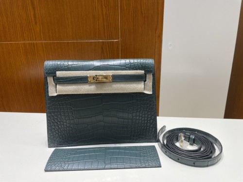 Kelly Danse  Alligator Matte“22*17*7CM”-00301=