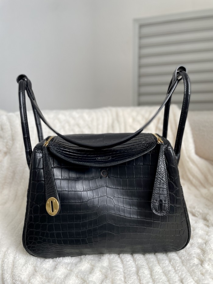Lindy 26 Matte Niloticus Crocodile“26*18*12CM”-00801=