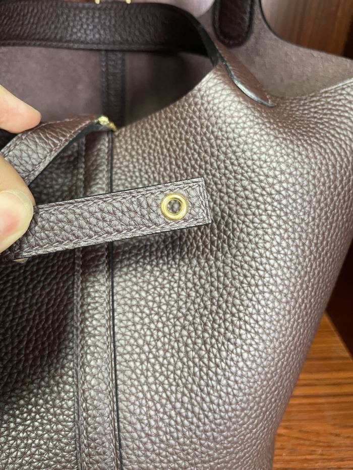 Picotin Lock 18 Bag Clemence Leather“18*18*18CM”-079=