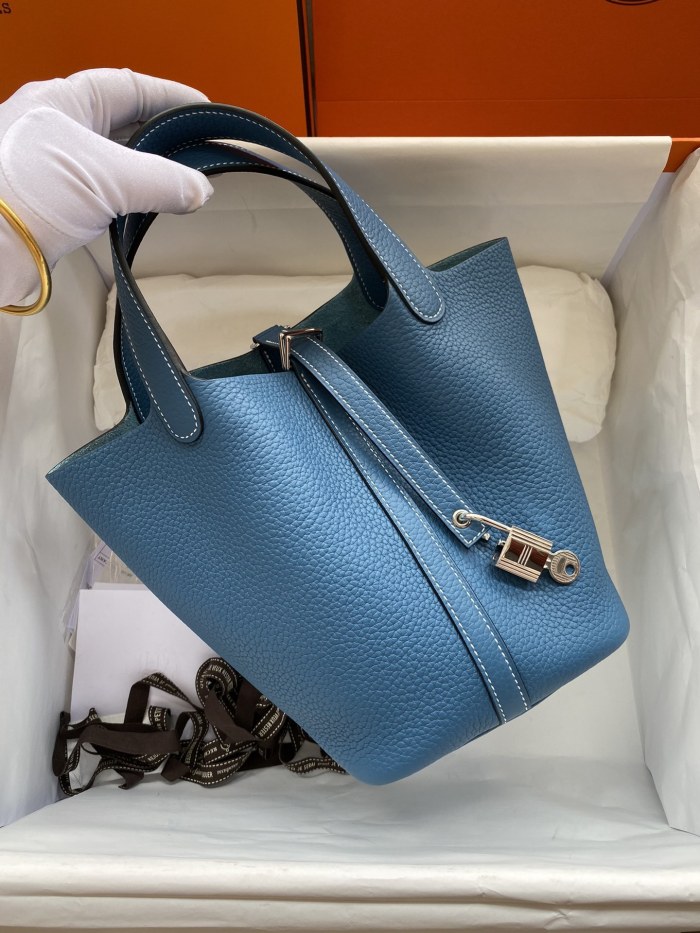 Picotin Lock 22 Clemence Leather“22*22*22CM”-079=