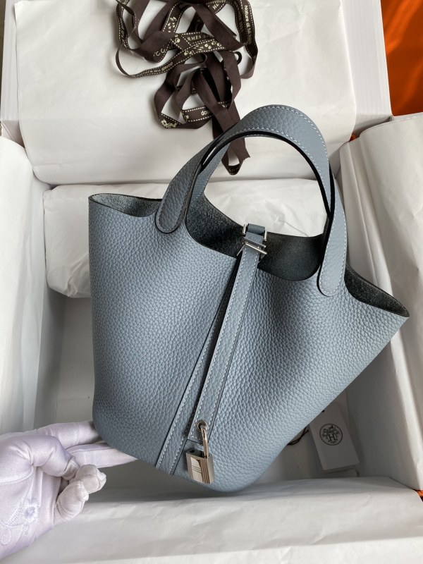 Picotin Lock 18 Bag Clemence Leather“18*18*18CM”-079=