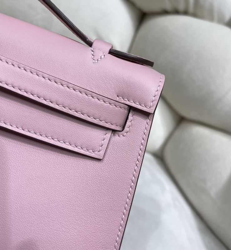 Kelly Pochette Swift Leather“22*12*7CM”-0301=
