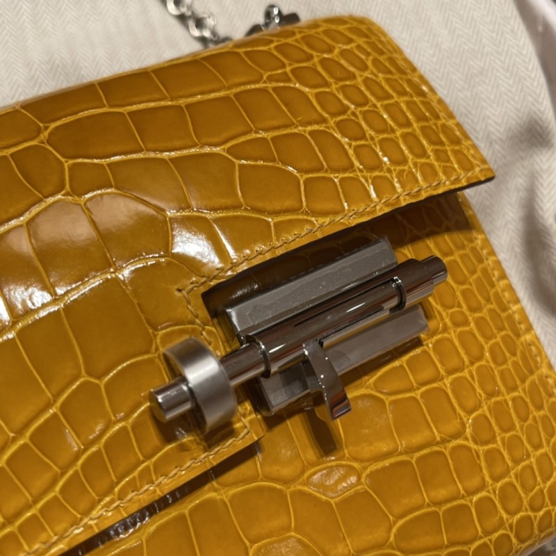 Verrou Chain Mini Bag 17 Alligator“17*14*4.2CM”-00801=