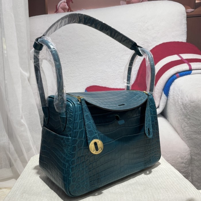 Lindy 26 Matte Niloticus Crocodile“26*18*12CM”-00801=