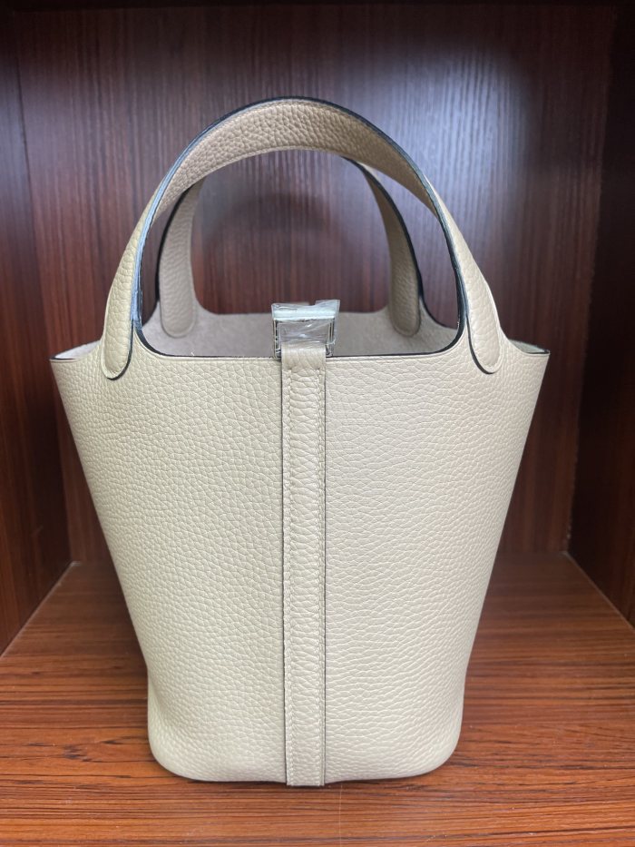 Picotin Lock 18 Bag Clemence Leather“18*18*18CM”-079=