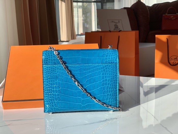 Verrou Chain Mini Bag 17 Alligator“17*14*4.2CM”-00801=