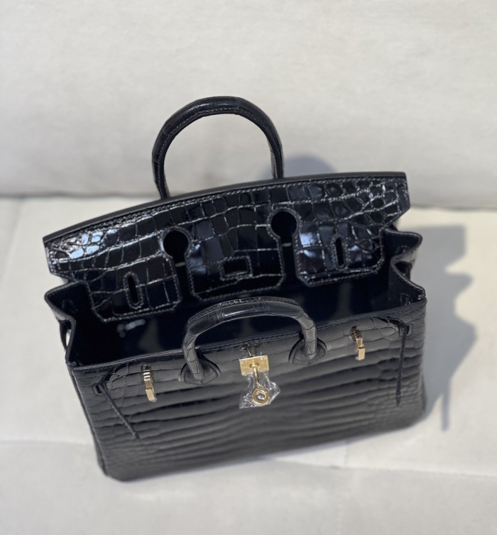 Birkin 25 Niloticus Crocodile“25*20*13CM”-00301=