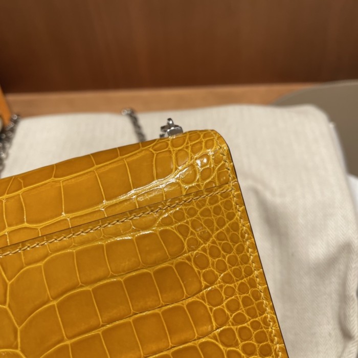 Verrou Chain Mini Bag 17 Alligator“17*14*4.2CM”-00801=