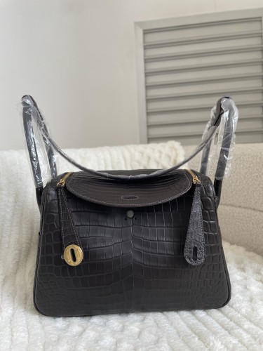 Lindy 26 Matte Niloticus Crocodile“26*18*12CM”-00801=