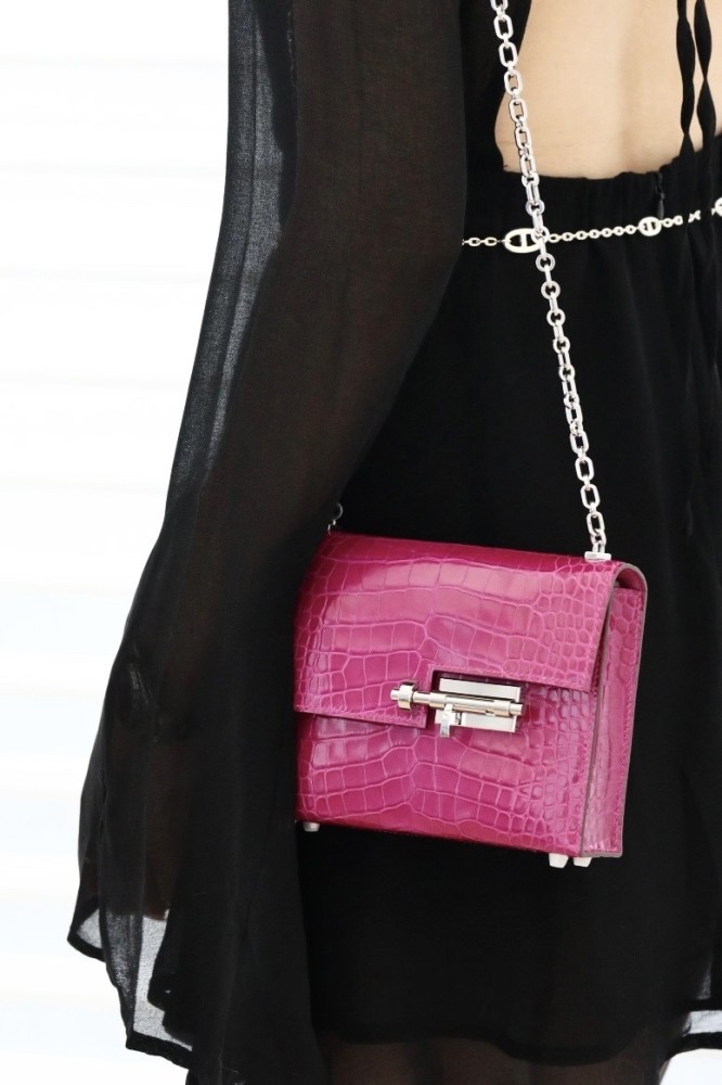 Verrou Chain Mini Bag 17 Alligator“17*14*4.2CM”-00801=
