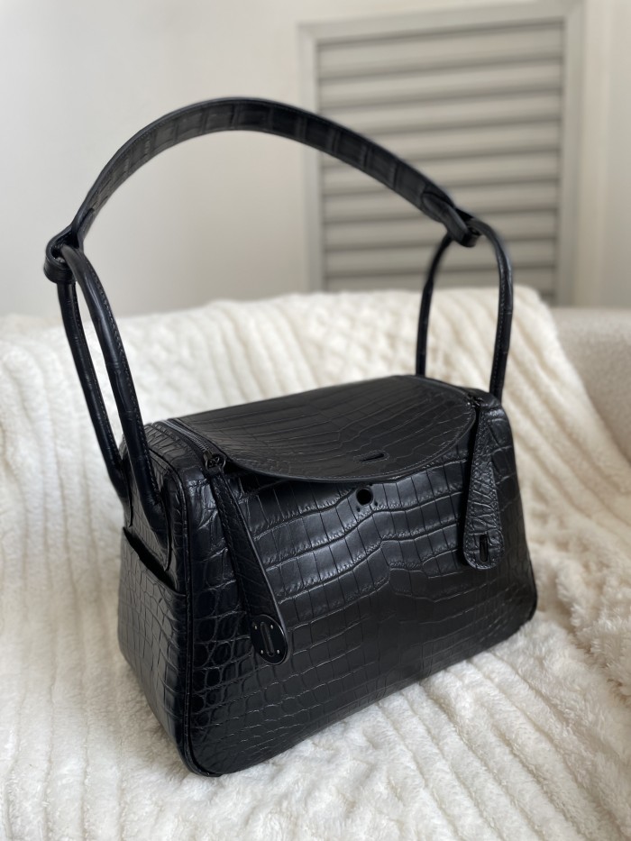 Lindy 26 Matte Niloticus Crocodile“26*18*12CM”-00801=
