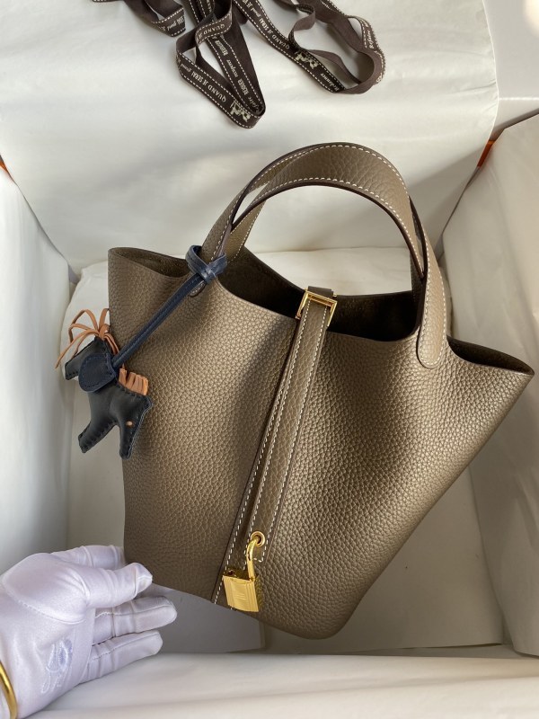 Picotin Lock 22 Clemence Leather“22*22*22CM”-079=