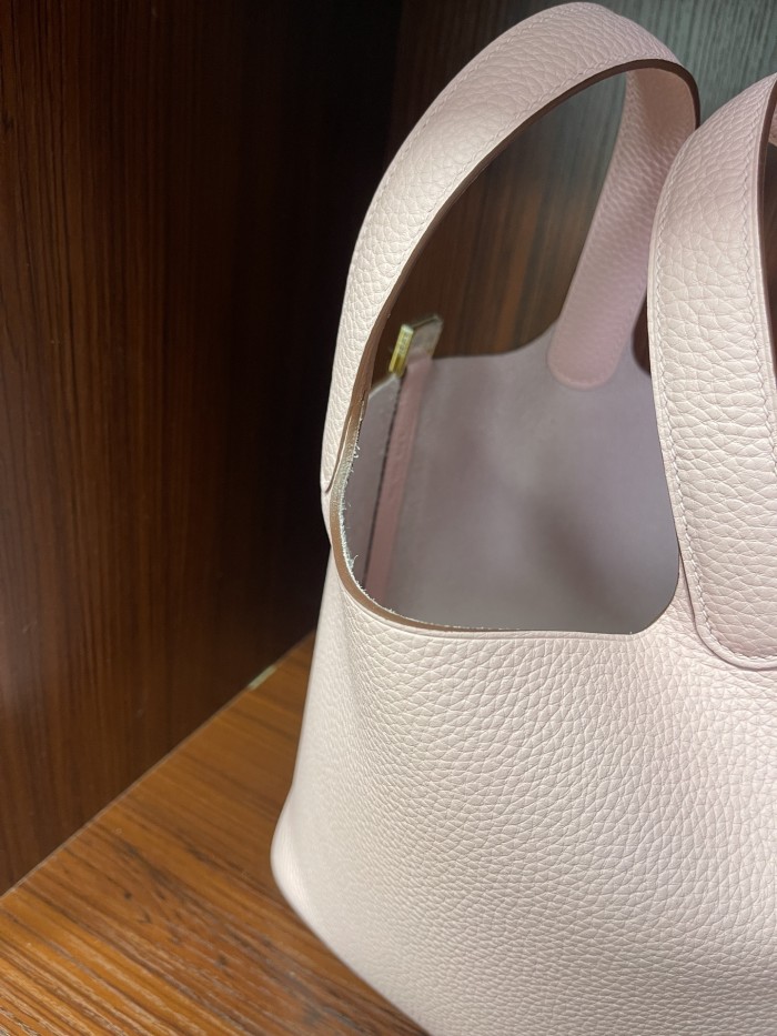 Picotin Lock 18 Bag Clemence Leather“18*18*18CM”-079=