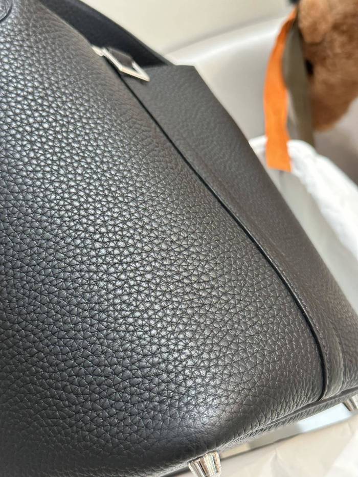 Picotin Lock 18 Clemence Leather Bag“18*18*13CM”-058=