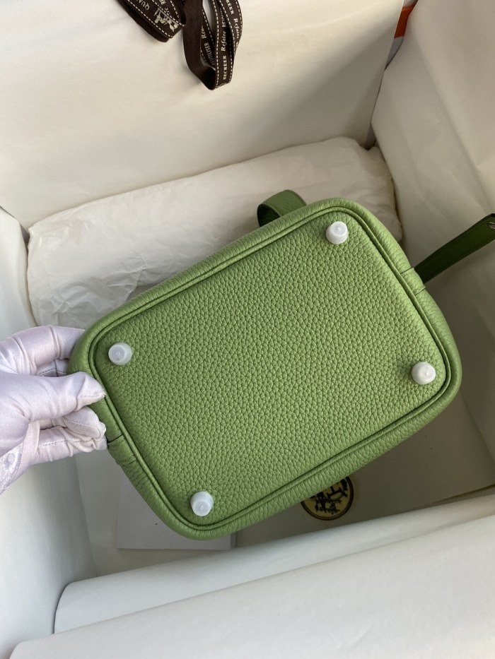 Picotin Lock 18 Bag Clemence Leather“18*18*18CM”-079=