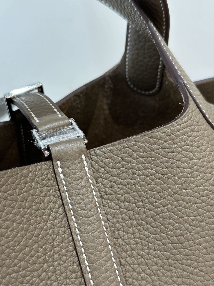 Picotin Lock 18 Clemence Leather Bag“18*18*13CM”-058=