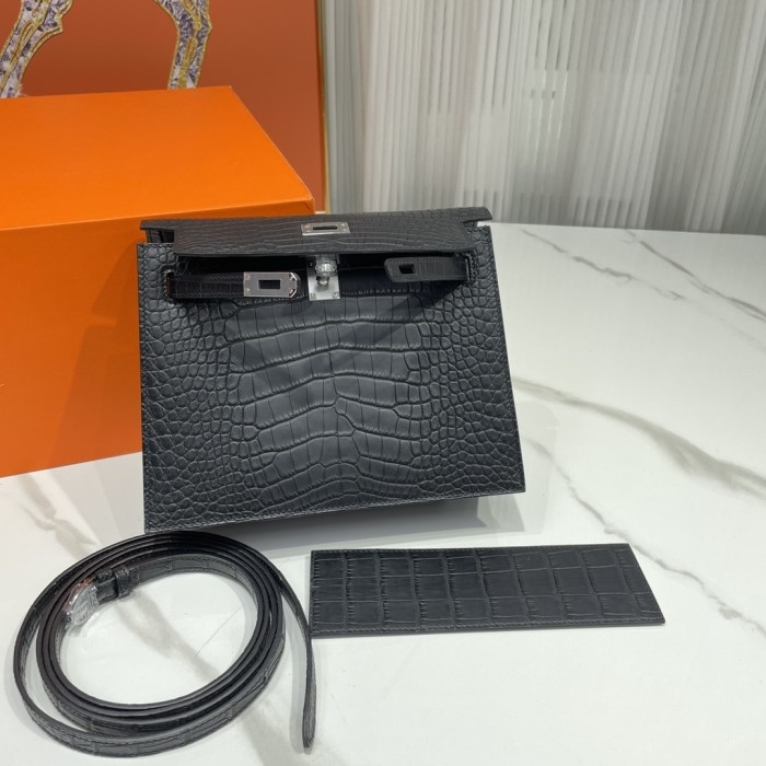 Kelly Danse  Alligator Matte“22*17*7CM”-00301=