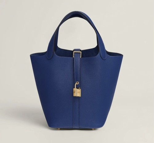 Picotin Lock 18 Clemence Leather Bag“18*18*13CM”-058=