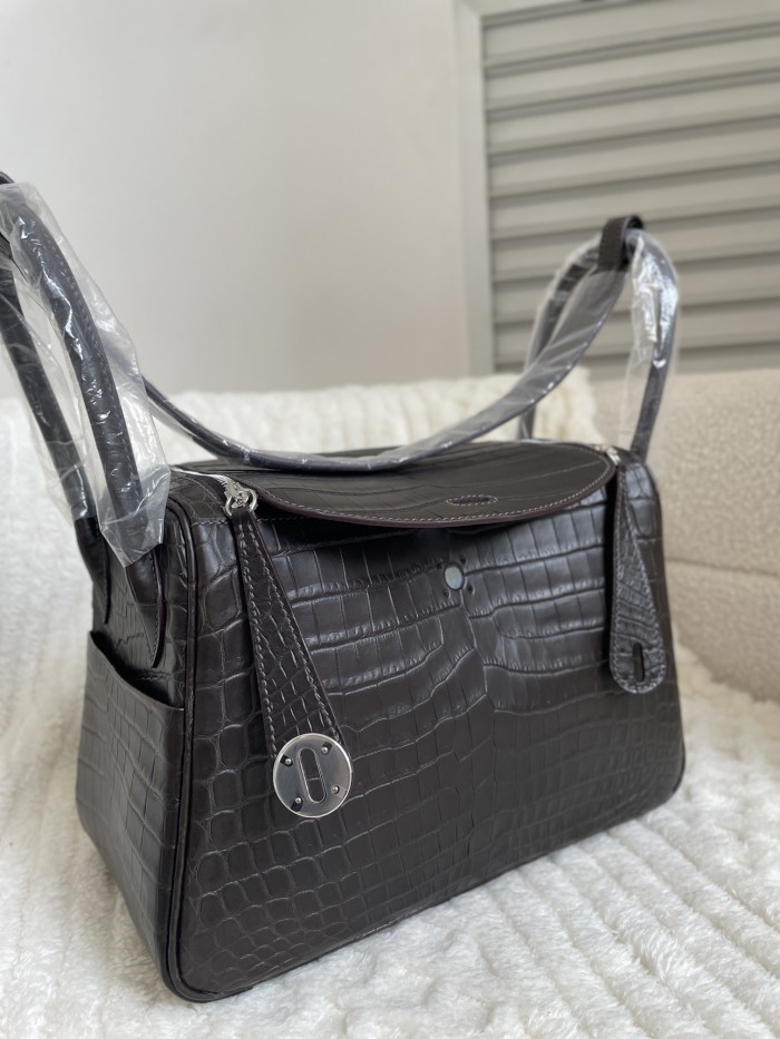 Lindy 26 Matte Niloticus Crocodile“26*18*12CM”-00801=