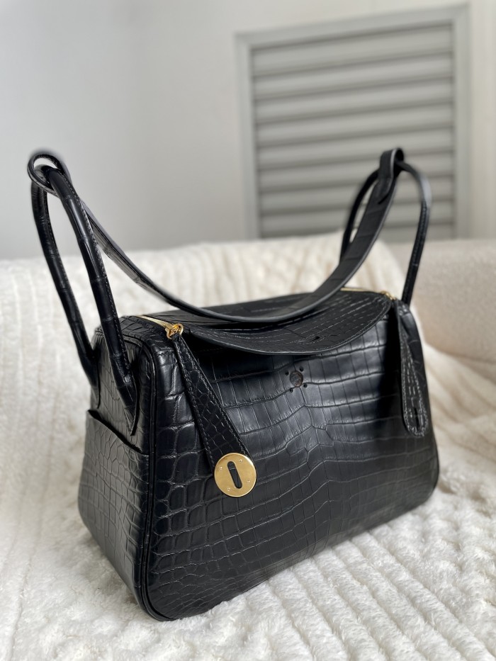 Lindy 26 Matte Niloticus Crocodile“26*18*12CM”-00801=