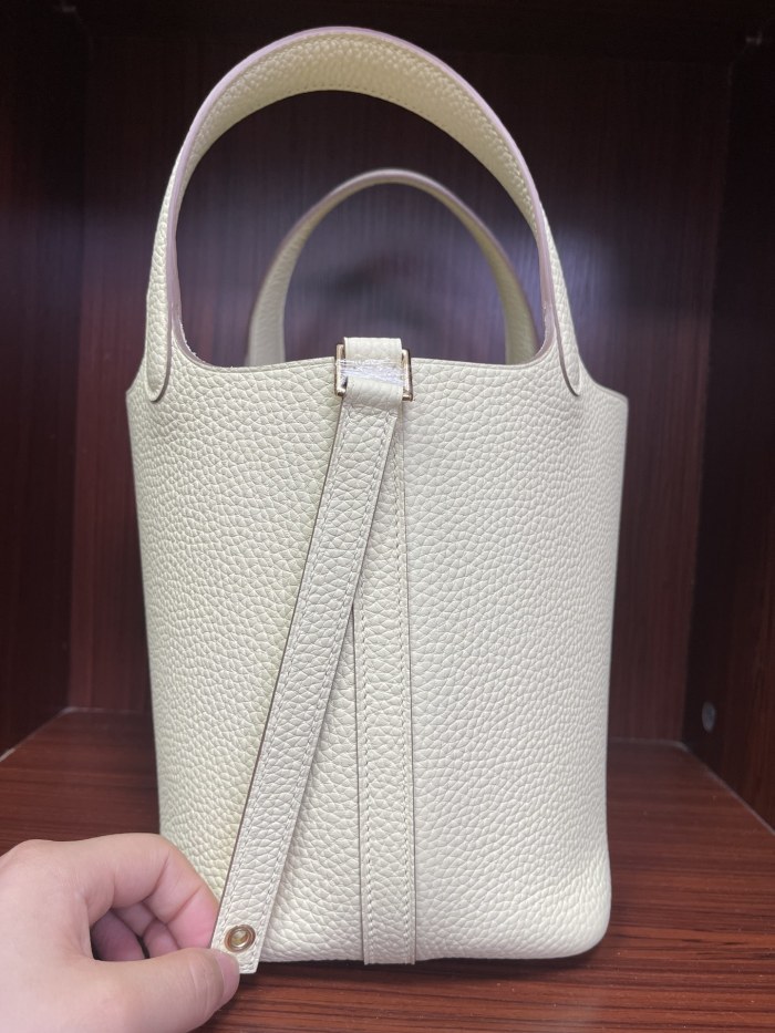 Picotin Lock 18 Bag Clemence Leather“18*18*18CM”-079=