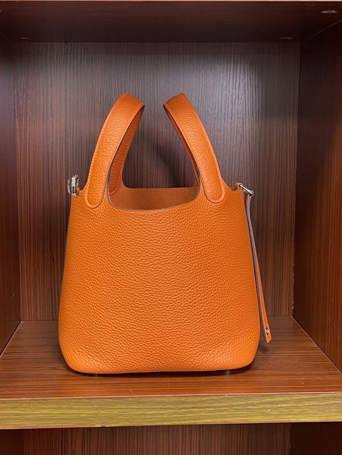 Picotin Lock 18 Bag Clemence Leather“18*18*18CM”-079=