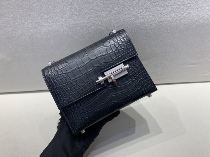 Verrou Chain Mini Bag 17 Alligator“17*14*4.2CM”-00801=