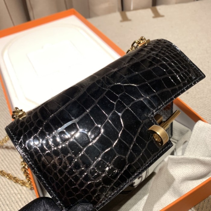 Verrou Chain Mini Bag 17 Alligator“17*14*4.2CM”-00801=