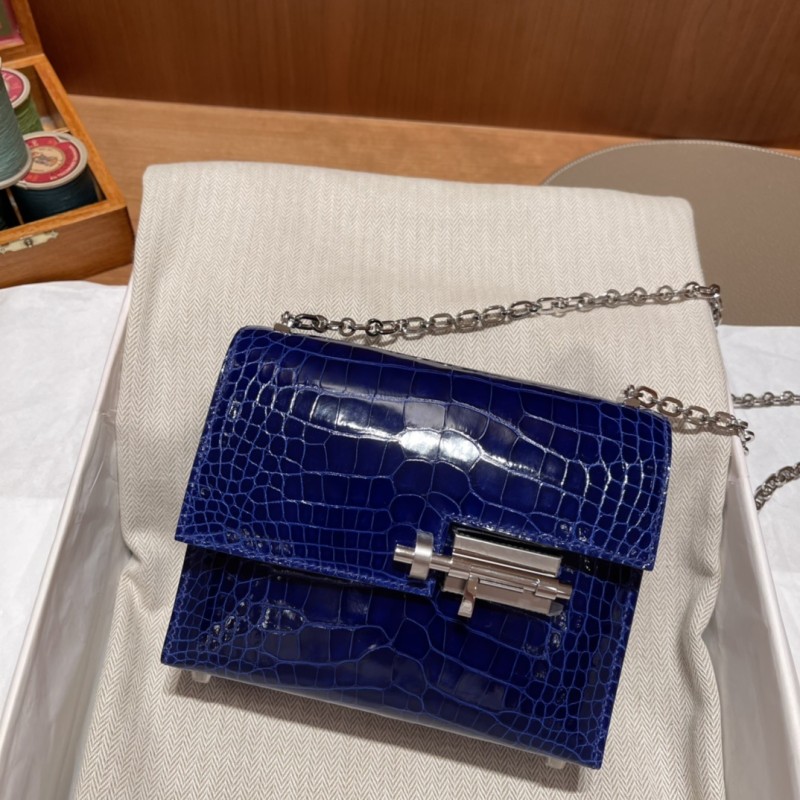 Verrou Chain Mini Bag 17 Alligator“17*14*4.2CM”-00801=